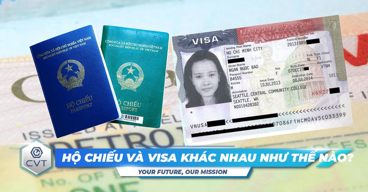 Hộ chiếu và visa khác nhau như thế nào?