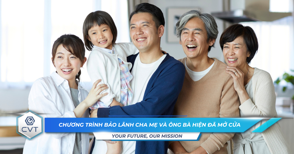 Chuong trinh Bao lanh Cha me va Ong ba hien da mo cua